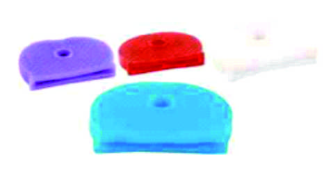 Multi Color Plastic Half Round Cord End Caps