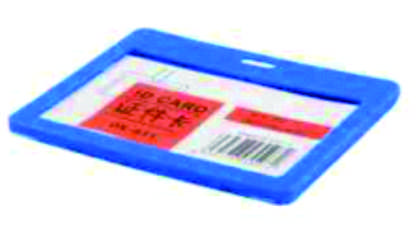 Horizontal Plastic ID Badge Card Holder
