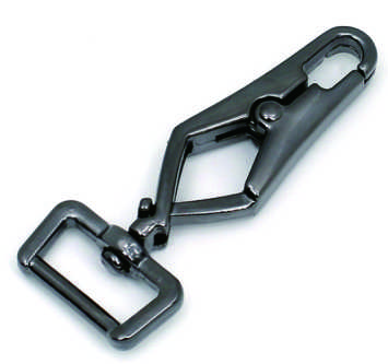 Gunmetal Metal Swivel Snap Hook With Square Loop