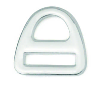 Silver Metal D Ring Strap Adjustment Buckle