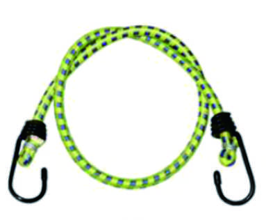 Yellow Black Checkered Braided Elastic Bungee Cord