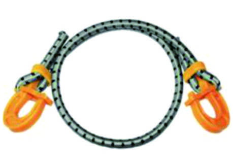 Braided Bungee Cord With Orange Plastic Hooks